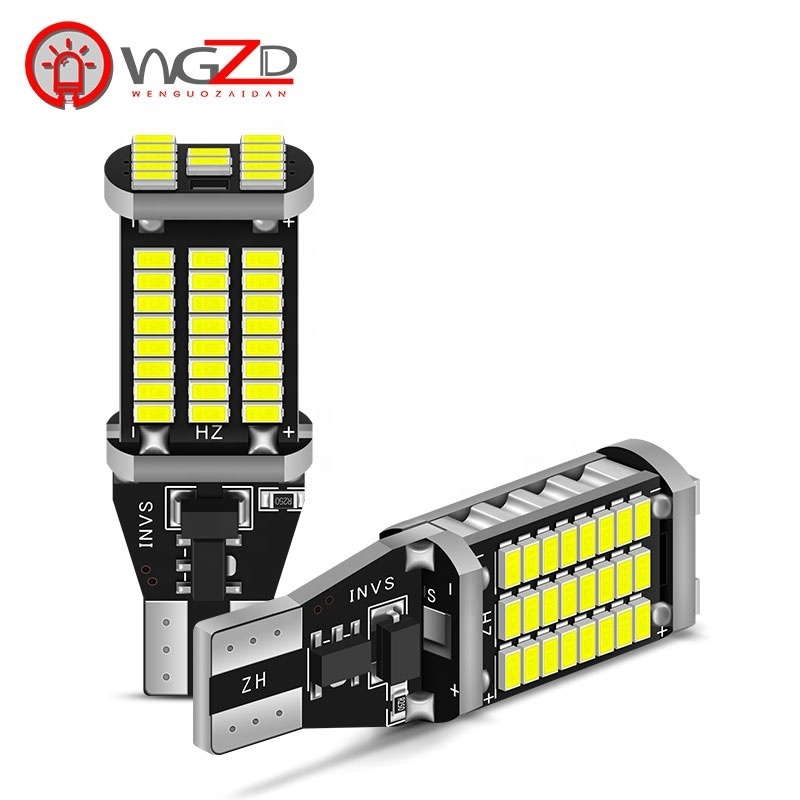 T15 Led Light W16w 921 T16 3014 60smd Super Bright Reversing Lights 12v-24v White Red Amber Canbus Bulb For Car Led T15