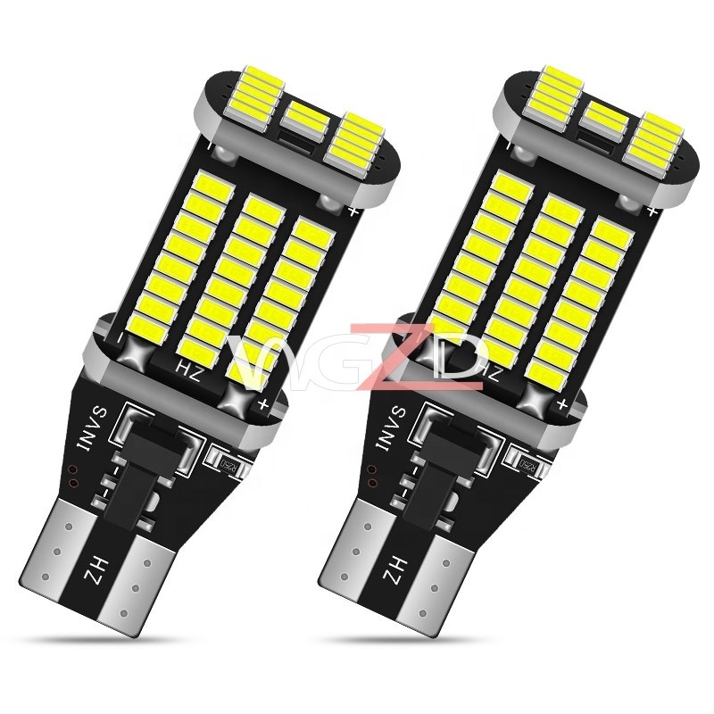 T15 Led Light W16w 921 T16 3014 60smd Super Bright Reversing Lights 12v-24v White Red Amber Canbus Bulb For Car Led T15