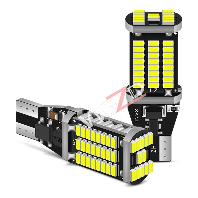 T15 Led Light W16w 921 T16 3014 60smd Super Bright Reversing Lights 12v-24v White Red Amber Canbus Bulb For Car Led T15