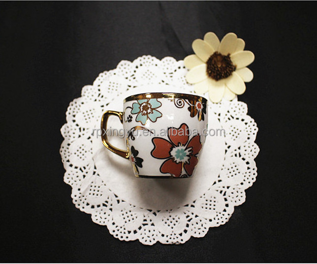 Fine ceramic cup and saucer, tea cup and saucer wholesale, coffee cup and saucer