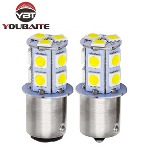 Car Led Bulbs 13SMD 5050 6500K White BA15S 1156 p21w 1157 Blinkers Turn Signal DRL Car Back up Parking Tail Brakke Light