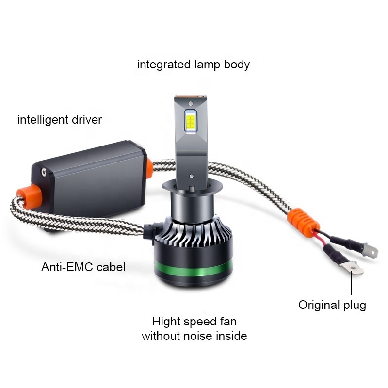 High Power H4 H7 H13 H11 9005 9006 3570 Led Headlight 55w 6800lm Car Led Headlights Bulb Head Lamp Fog Light H1 H4 H7 H11 Led