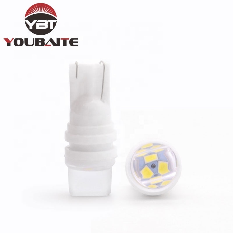 T10 Led Bulb 194 W5W 2835 3SMD LED Bulbs for Car Courtesy Dome Map Door License Plate Light Parking Light  3D Lens Ceramics Bas