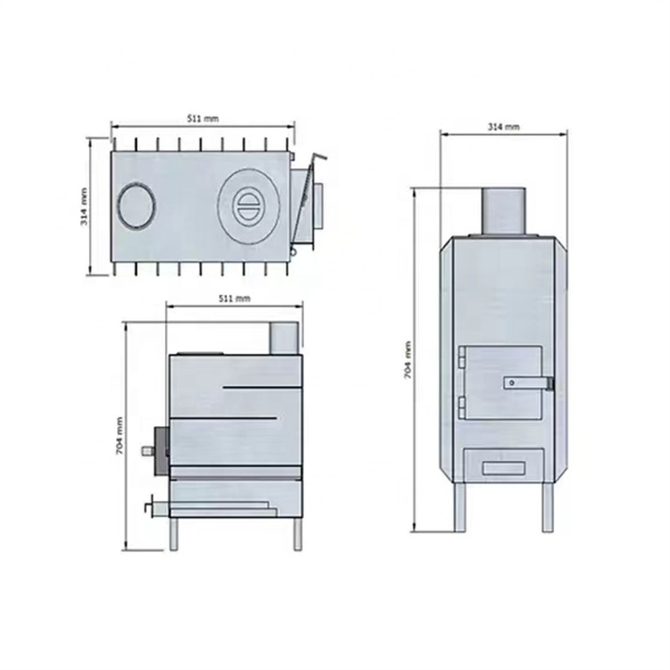 An energy-saving and environmentally friendly winter heating stove that can burn wood and coal