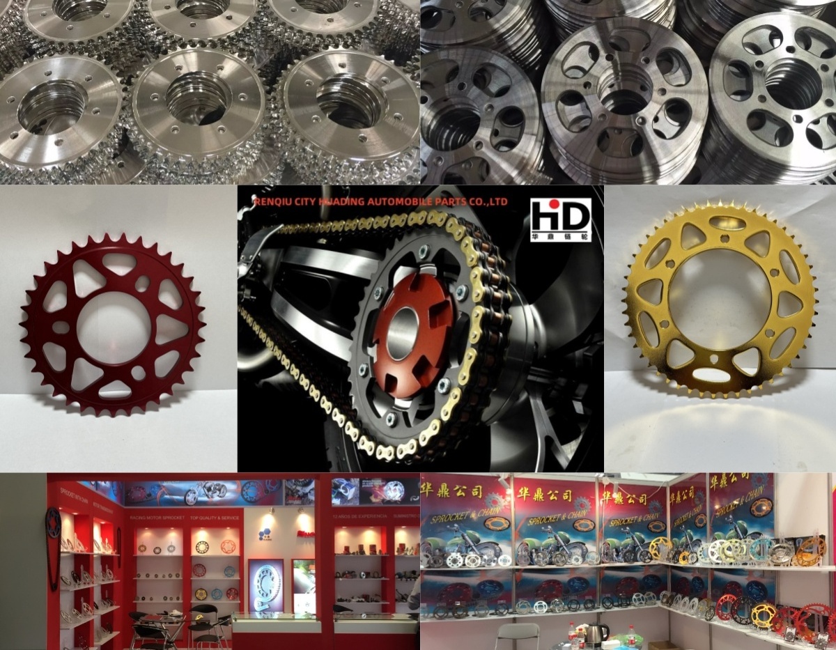 Transmission Gear Customized Logo Motorcycle Chain with Alloy Motorcycle Sprocket