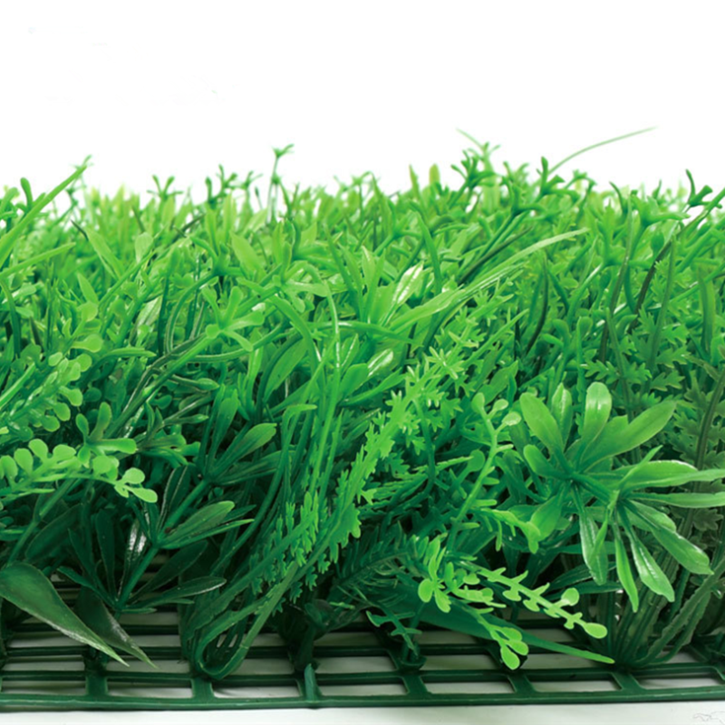 Factory wholesale outdoor artificial leaf plant background hedge green grass wall artificial vertical garden