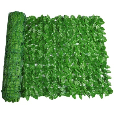 Top Sale Vertical Garden Fence PE Leaf Boxwood Hedge Panel Green Artificial Plant Wall