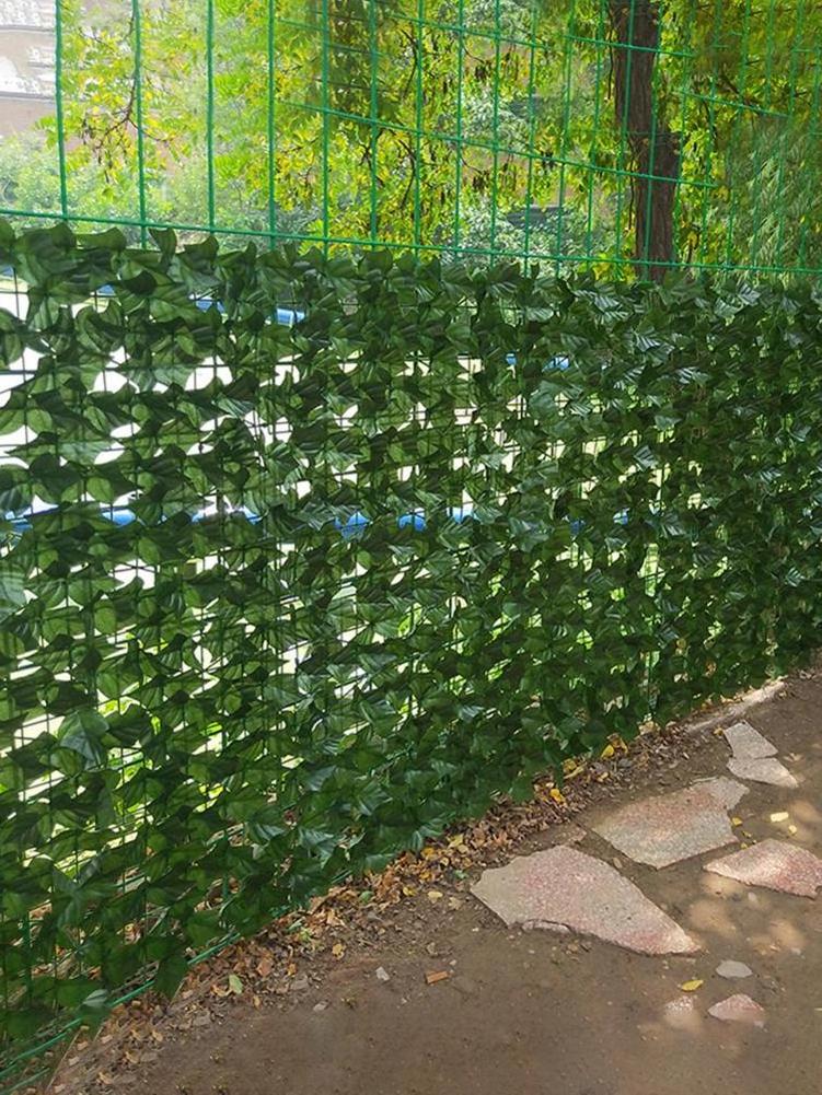 0.5x3M Artificial Ivy Screen Garden Screening Hedge Trellis Leaf Wall Cover Backyard Home Decor Plants Artificial Fence Roll