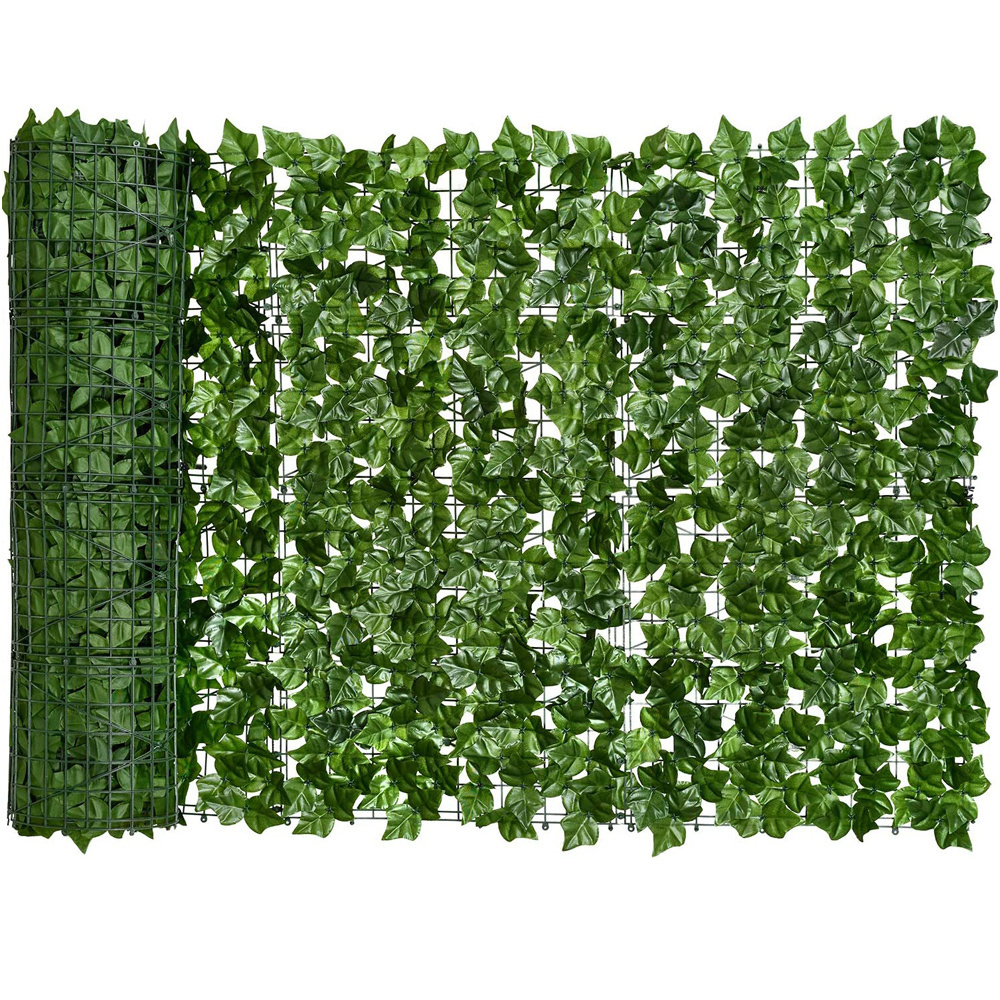 0.5x3M Artificial Ivy Screen Garden Screening Hedge Trellis Leaf Wall Cover Backyard Home Decor Plants Artificial Fence Roll