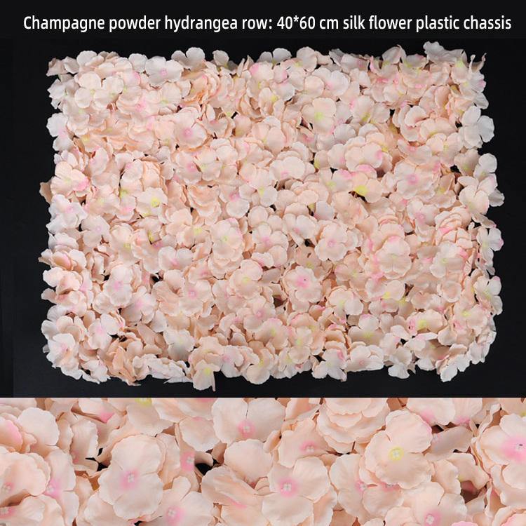 Wedding and party Decoration  Artificial  hydrangea flower wall  backdrop  Silk  Plastic Flower Panels Decorative