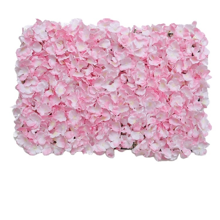 Waterproof Silk Fabric Rose Peony Hydrangea Artificial Flower Wall  backdrop decoration Wall Panel  40cm X 60cm