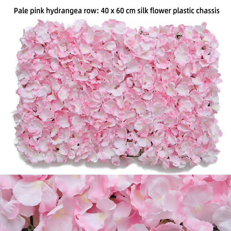 High quality artificial hydrangea flower wall backdrop