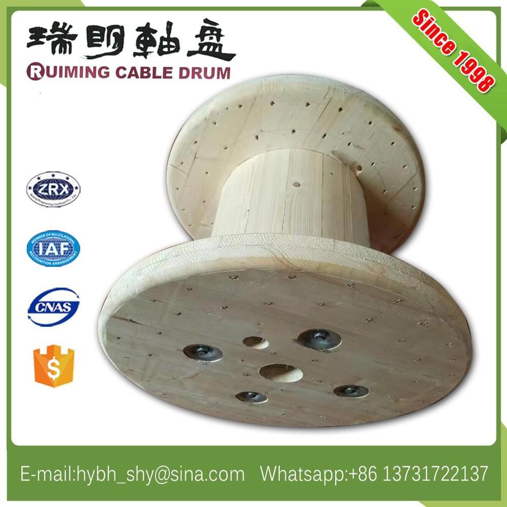 large empty wooden cable spools for sale