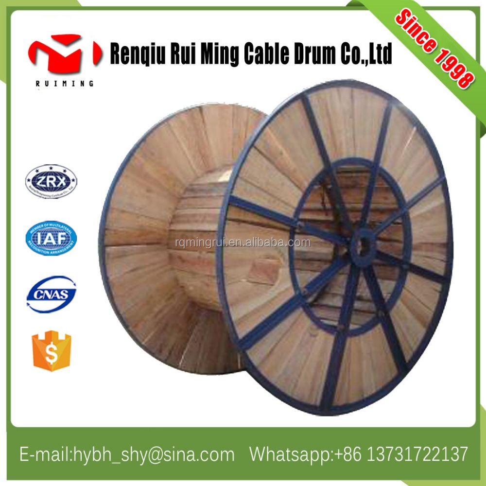 steel wooden cable drums cable winding drum for Indonesia market