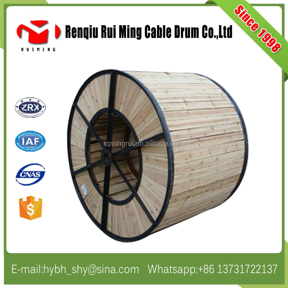 2500mm Steel Wood Empty Spool Cable Drums For Sale