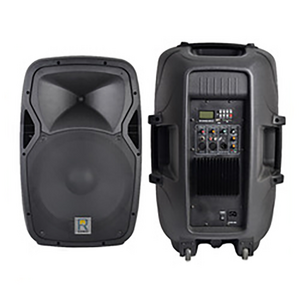 RQSONIC PMW15DPMXF-BT-80W 15 Inch Powered Speaker 2 Way Plastic Cabinet Active Speaker Box