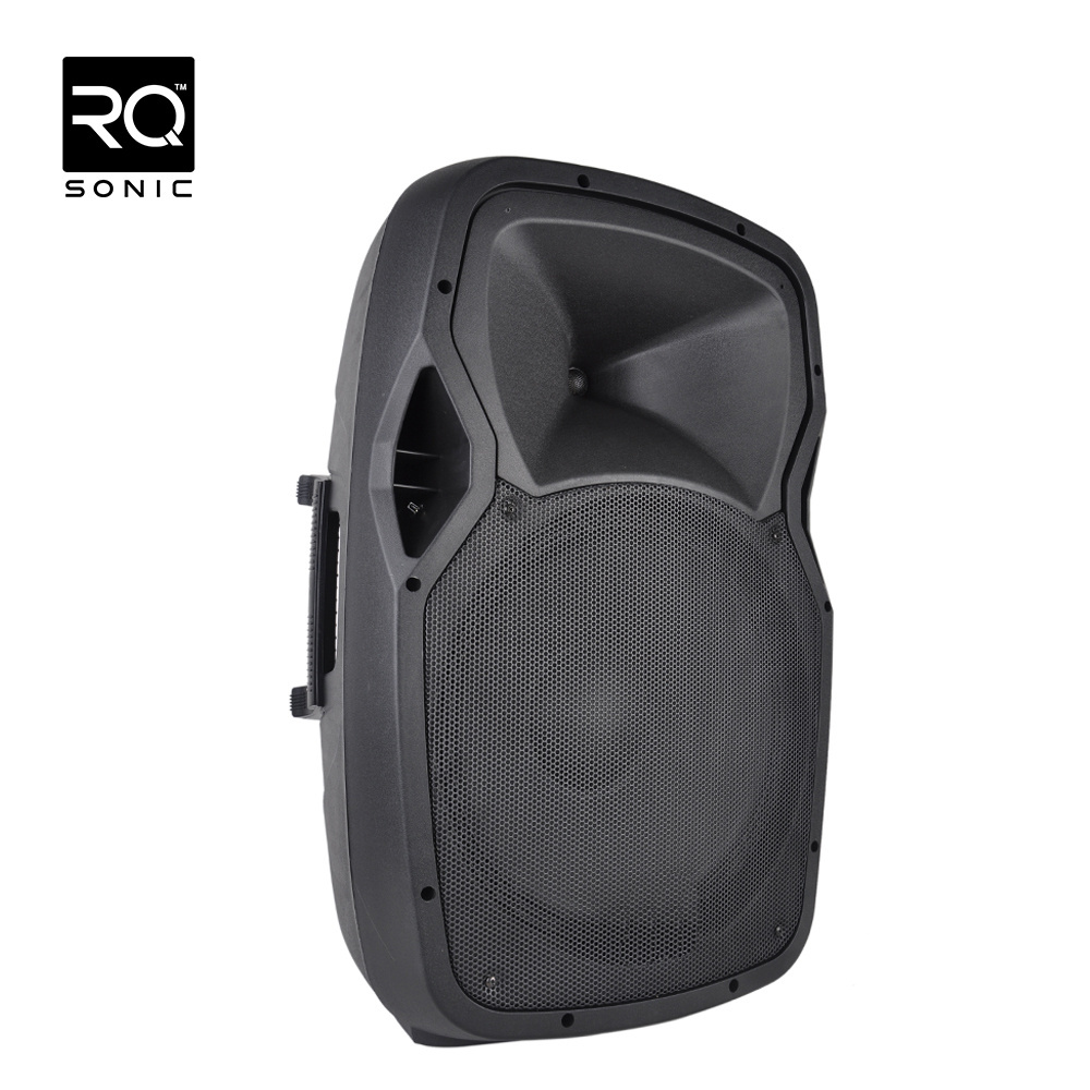 RQSONIC PMW15DPMXF-BT-80W 15 Inch Powered Speaker 2 Way Plastic Cabinet Active Speaker Box