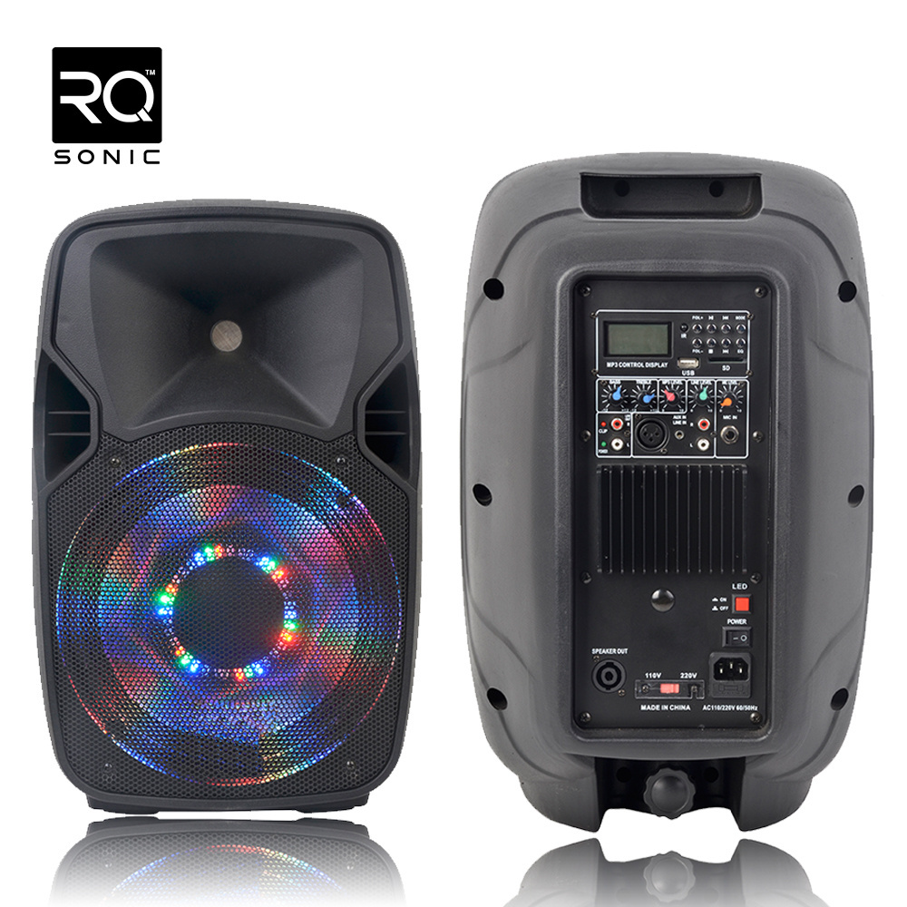 RQSONIC PMW10SLMX 10'' Powered Speaker Professional Wireless Ibastek Plastic Pro Audio Active Speaker Sound System