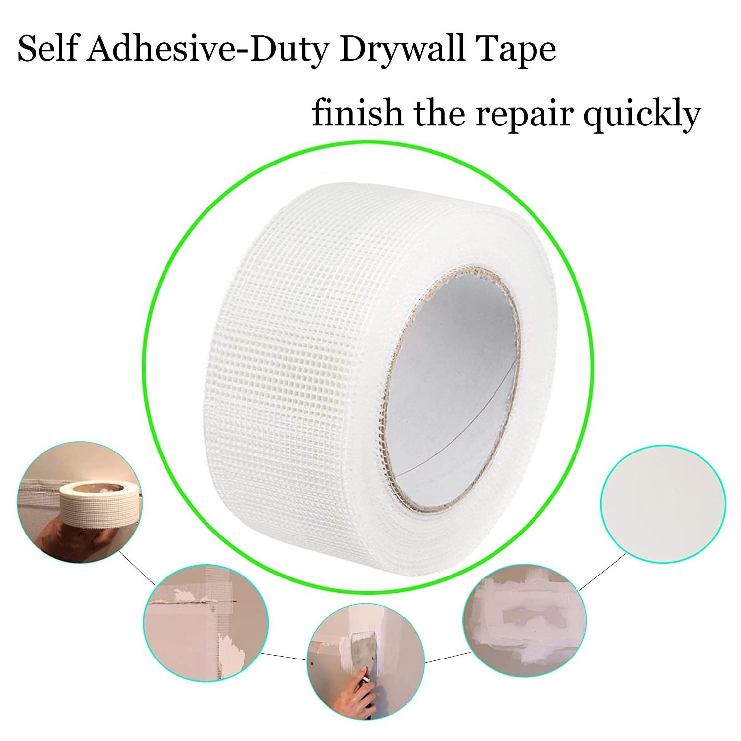 Self adhesive fiberglass mesh tape fiber glass mesh tape 5cm*90m drywall joint tape fiberglass netting mesh