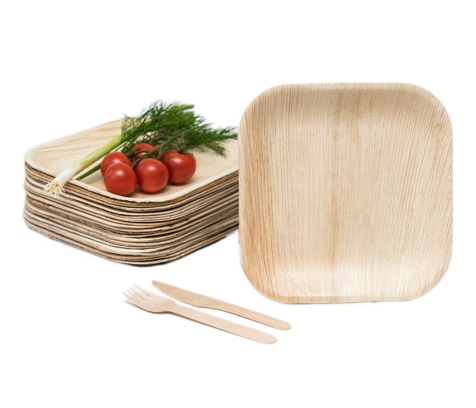 Premium Quality Kitchen and Table top Decoration Areca Wooden Plate for Worldwide Export from Indian Supplier