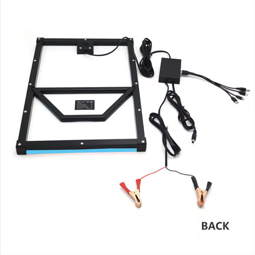 HB1825 20w Solar panel Portable mono panel for charge in phone with 5in1 cable charger and usb stabilizer clip charger