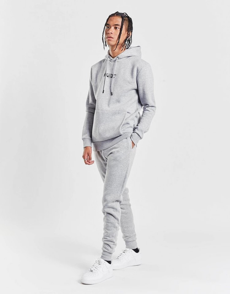 Custom Blank French Terry Sweatsuit Outfit Fashion 2 Pieces Mens Pullover Hoodie Tracksuit