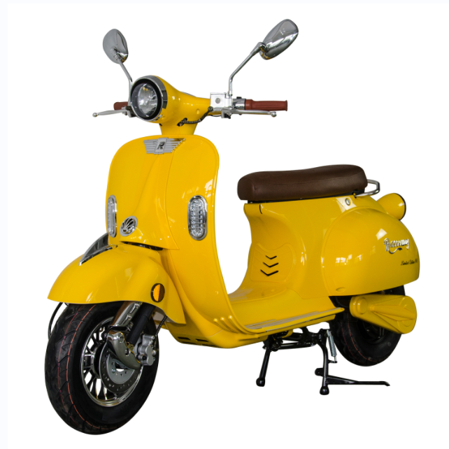 EU Warehouse Classic Retro Electric Motorcycles 60V 2000W Electric Scooters Vespa with Dual Removable Lithium Batteries