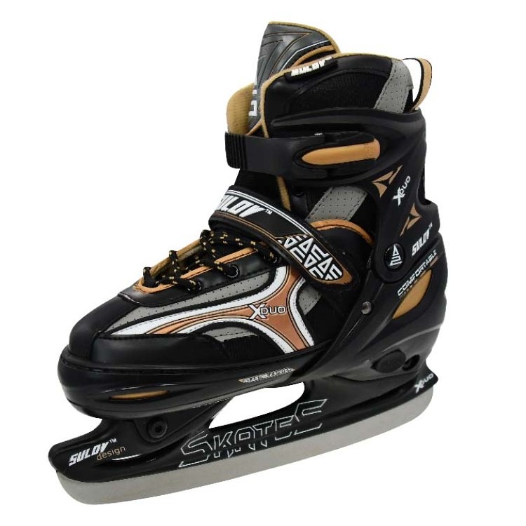 High quality removable interchangeable chassis 2 in 1 adjustable inline ice skates and hockey skates