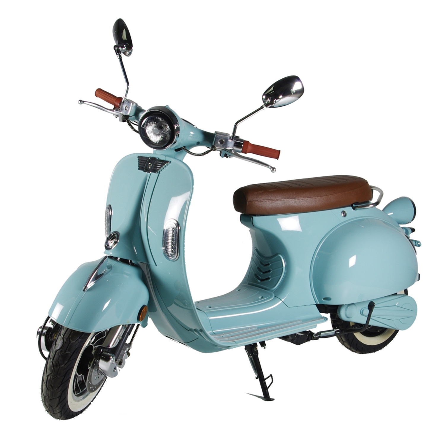 2 Dual Batteries Vespa Long Driving Range Electric Motorcycles 100% CBU Electric Scooters With EEC COC Certificate