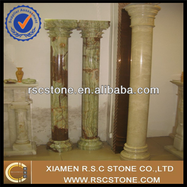 Natural stone porch columns design for project