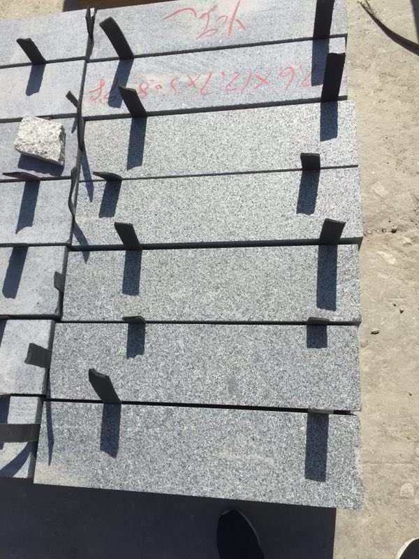 Dark grey pavers G654 granite cube stone flamed surface pavers