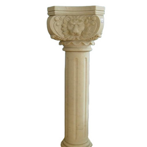 Marble stone gate pillar design decorative house pillar