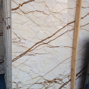 High qualite Sofitel Gold Cream Block beige Marble Slab