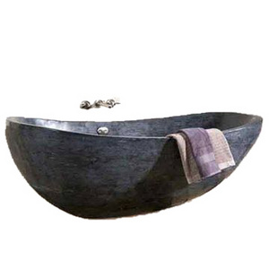 Ancient wood black marble stone bath tub marble bathtub