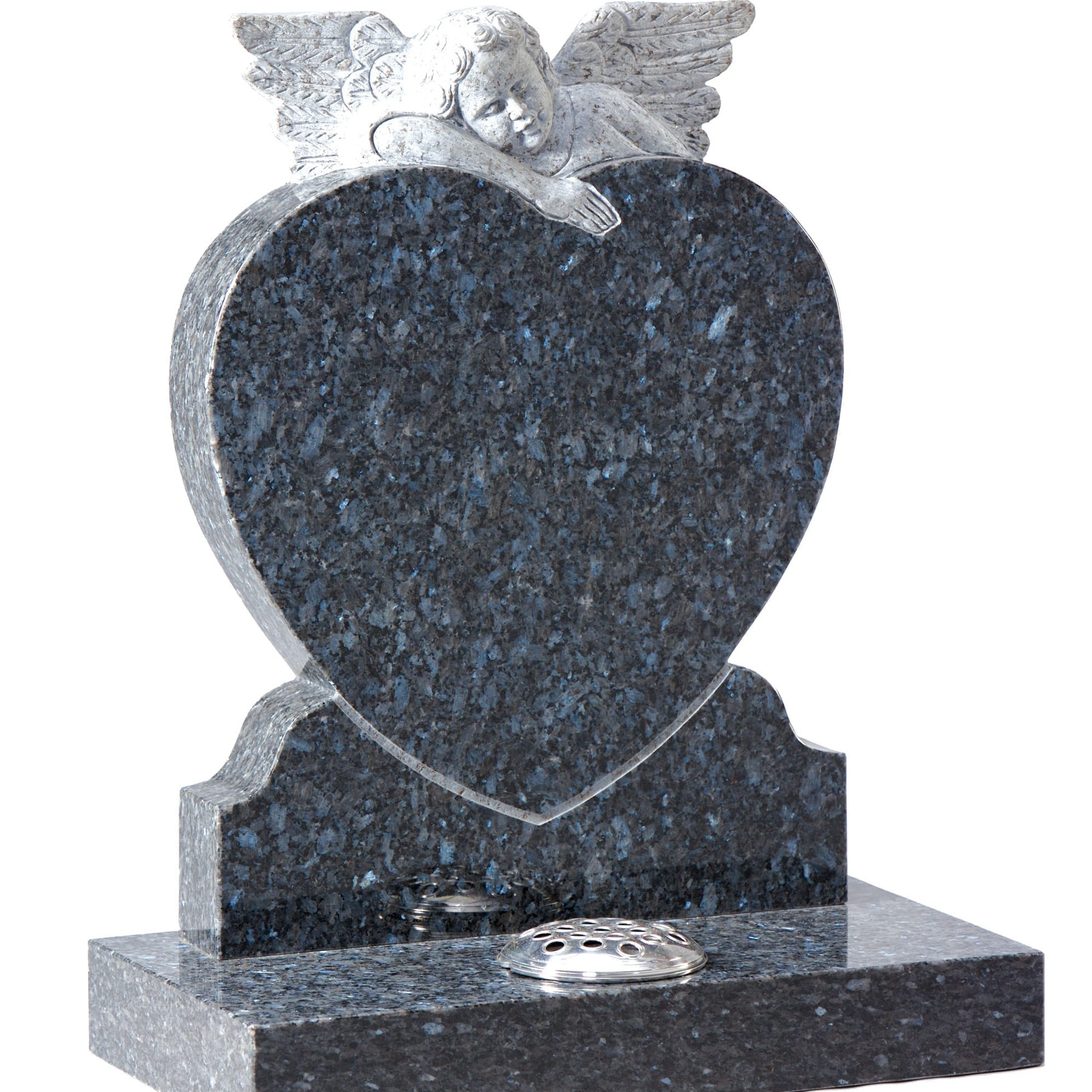 angel heart granite kid's cemetery memorials angel guardian single headstone