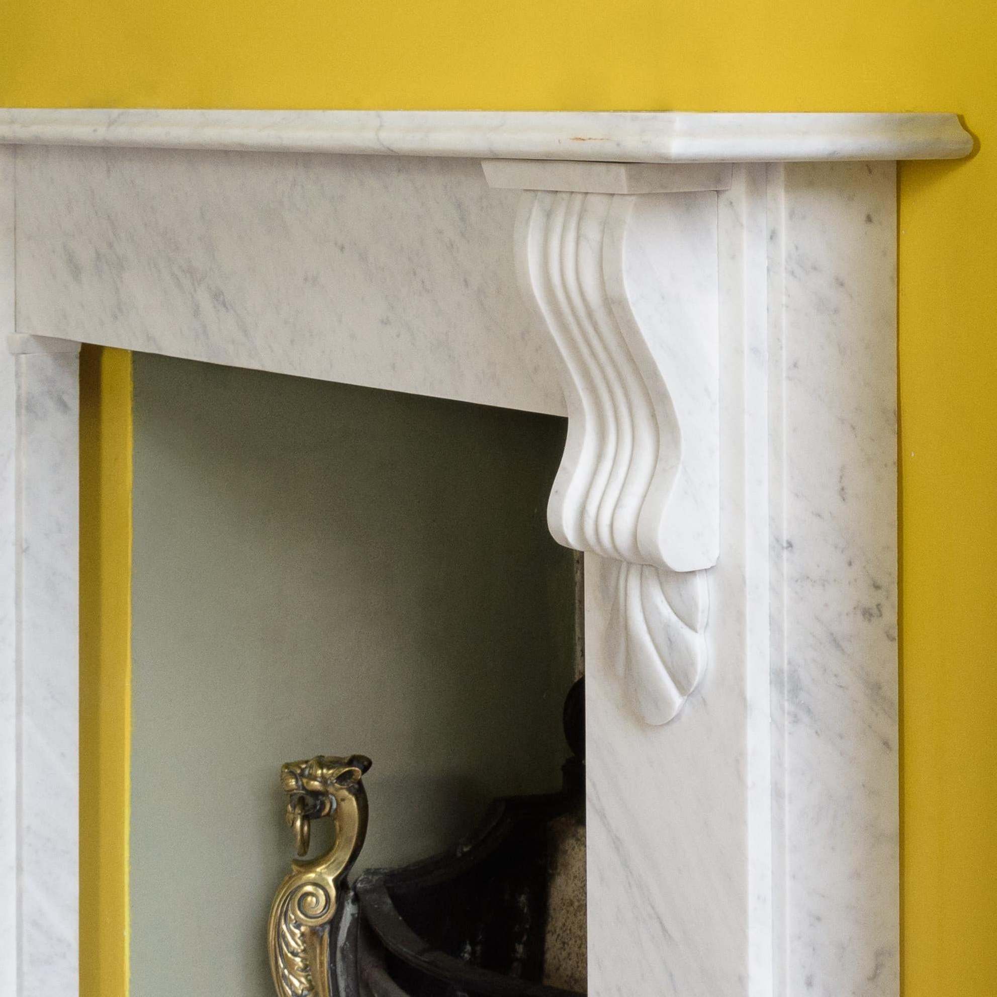 White cararra marble fireplaces nature stone mental the fireplace