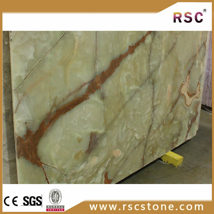 Green onyx marble stone slab for decoration,background wall