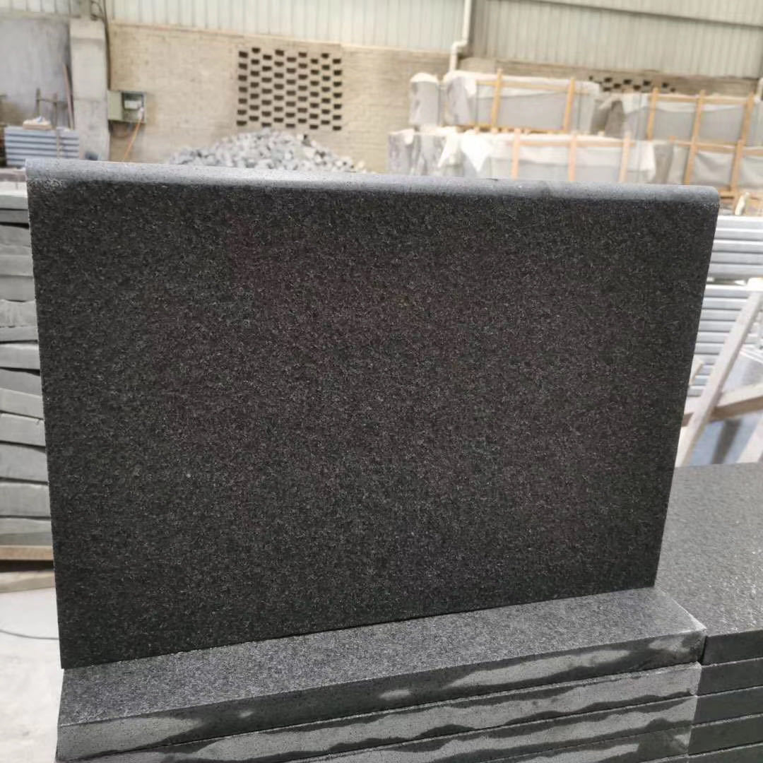 Black Granite Swimming Pool Edge Bullnose Coping Tile