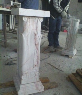 Natural stone porch columns design for project