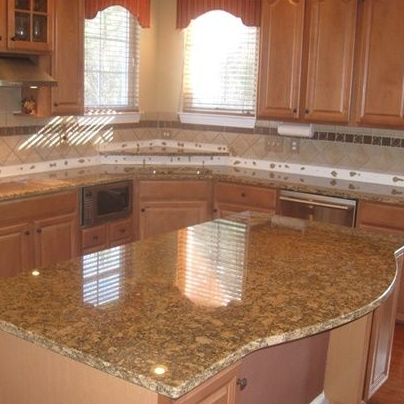 Giallo fiorito granite countertop for sale