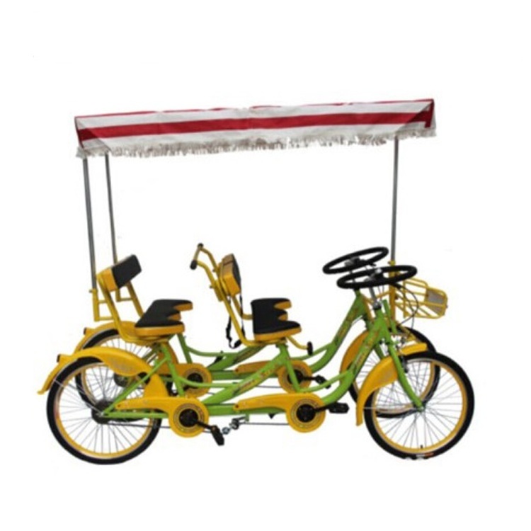 6 person tandem bikes for sightseeing/surrey bike for a big family/can not folded