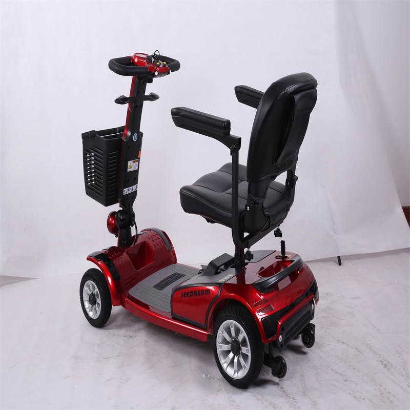 4 wheel folding handicapped green energy for disabled and old people usa market e scooter mobility