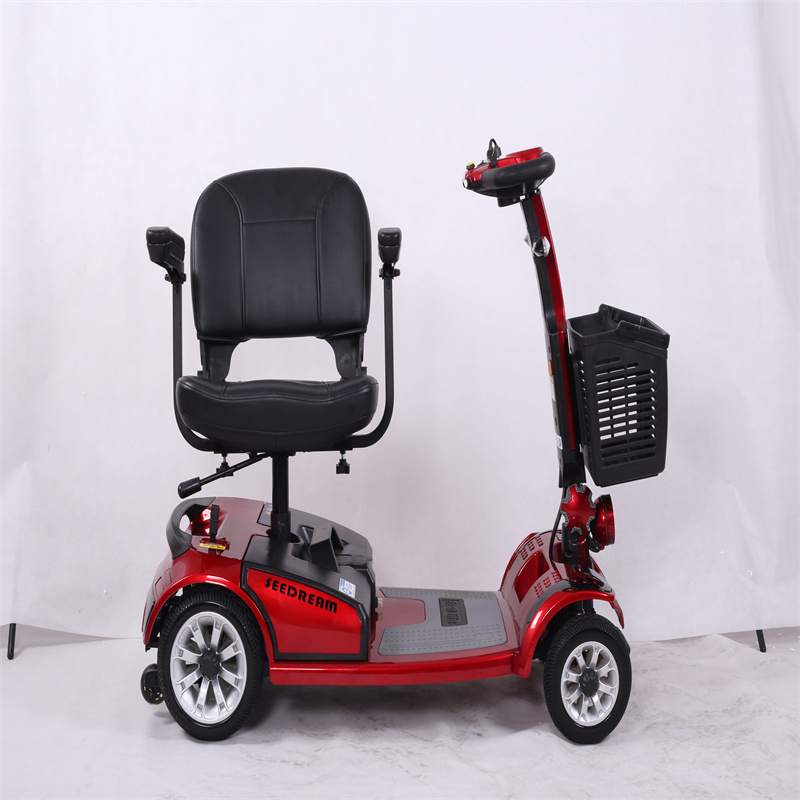 4 wheel folding handicapped green energy for disabled and old people usa market e scooter mobility