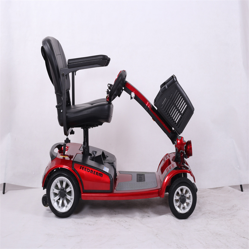 4 wheel folding handicapped green energy for disabled and old people usa market e scooter mobility