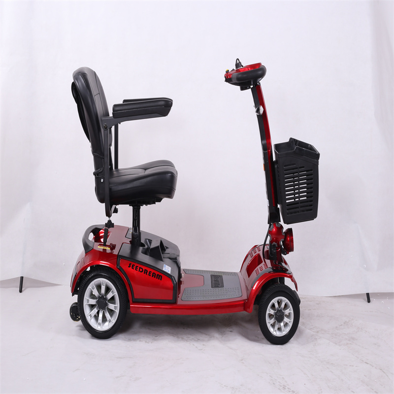 4 wheel folding handicapped green energy for disabled and old people usa market e scooter mobility