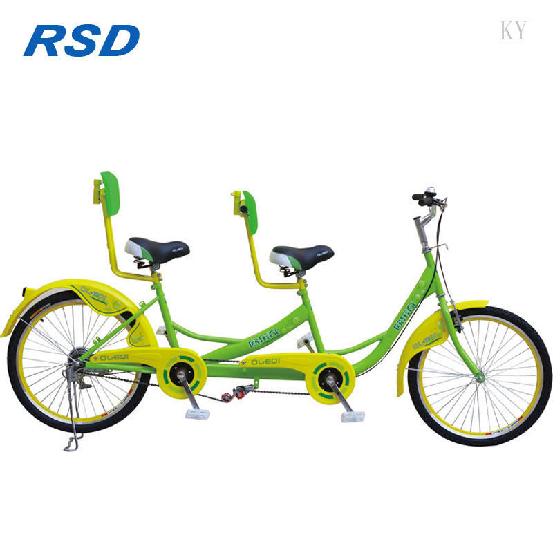 Double row seats for 4 person riding on/ big backrest family quadricycle bike/touring bike 4 wheel