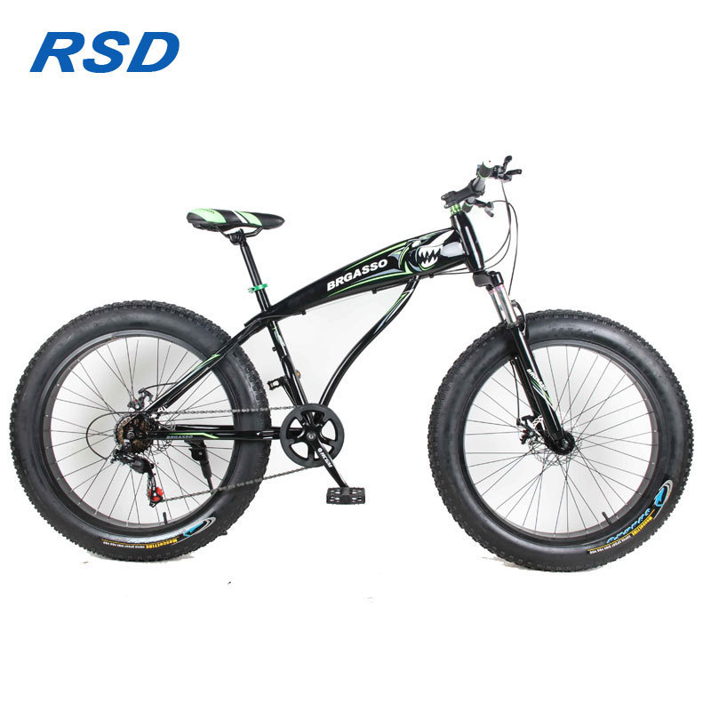 Factory OEM Aluminum alloy second hand used bikes 26'' 21speed big tire fat bike / snow fat bicycle with good quality