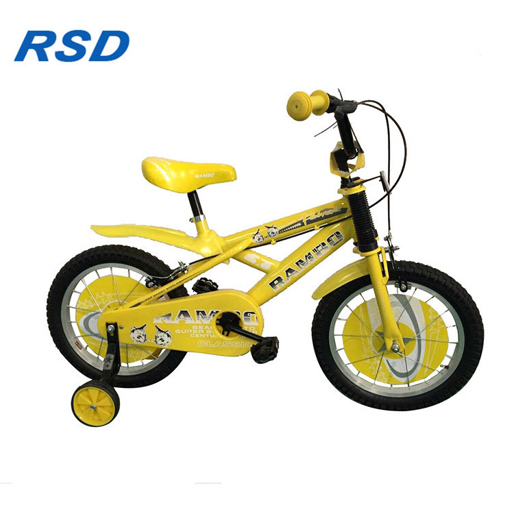 Wholesale 4 wheels children's bike for 3 years old kids/best argon arc welding bike for girls/princess style 14