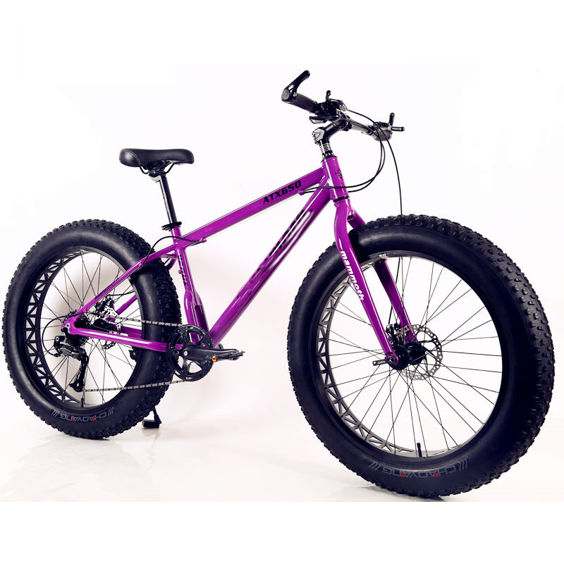 Factory Mountain Bike 26 Inch Fat Tire Snow Bikes Dual Disk Brake Bicycle Wholesale