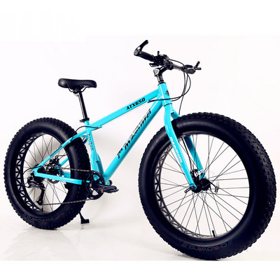 Factory Mountain Bike 26 Inch Fat Tire Snow Bikes Dual Disk Brake Bicycle Wholesale